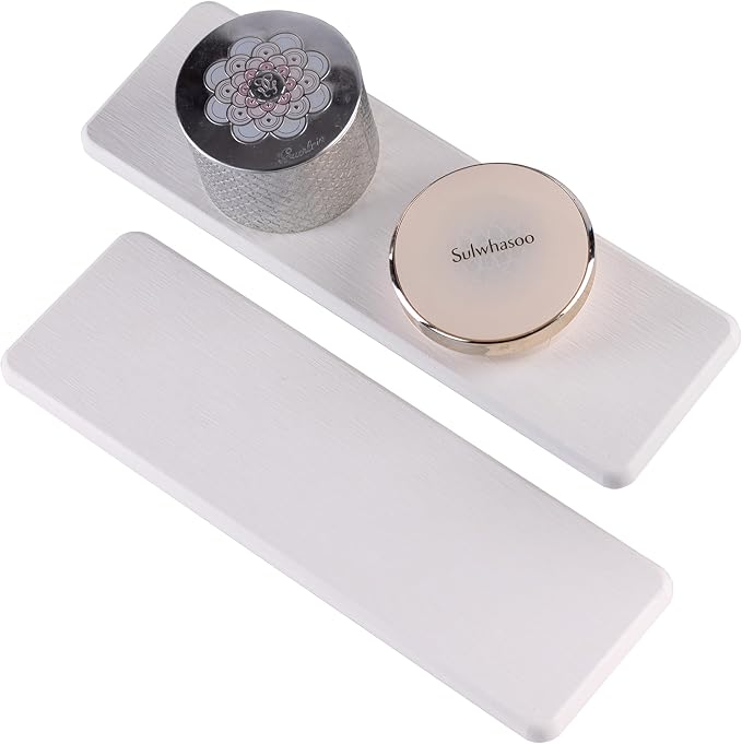 NiuYichee 2 Pcs Water Absorbing Stone Trays, Kitchen/Bathroom Sink Soap Dish by NiuYichee