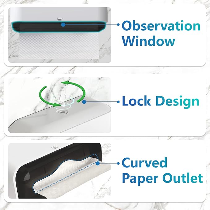 Paper Towel Dispenser Wall Mount: Adhesive Paper Towel Holder - Image 2