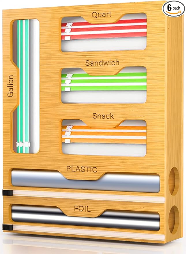 KOCWELL Bag Organizer and Plastic Wrap Dispenser by KOCWELL