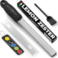 Stainless Steel Cheese Grater & Lemon Zester w/Extra Sharp Blade by GEROSSI