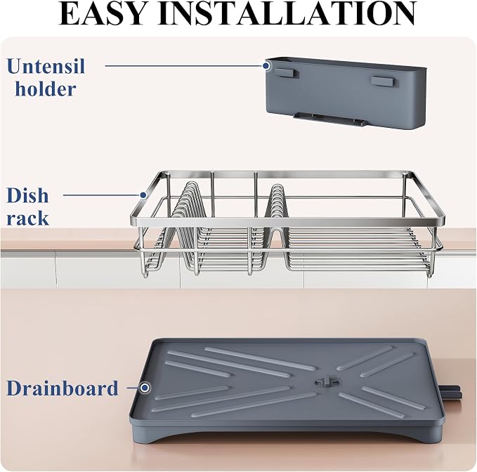 SNTD Dish Drying Rack for Kitchen Counter - Image 7