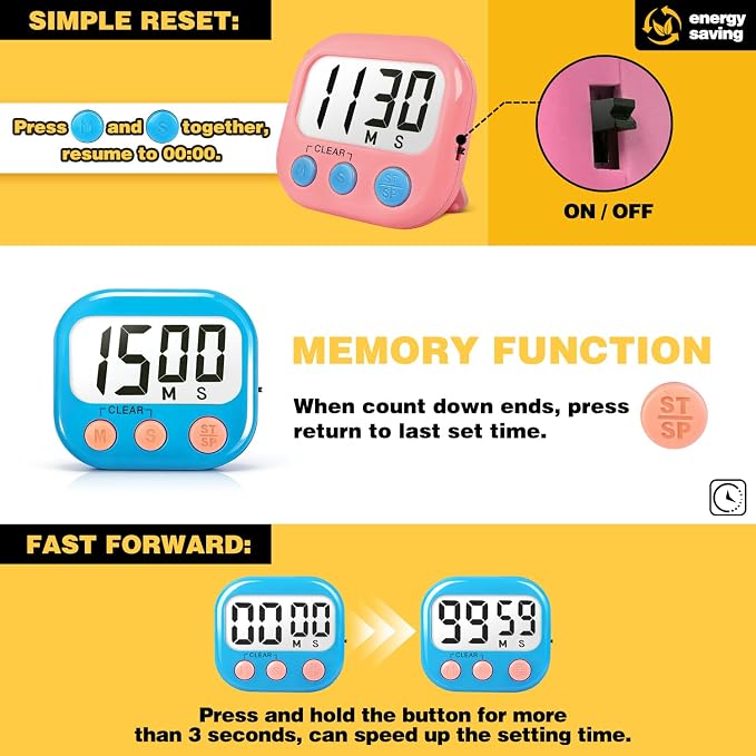 Classroom Timers for Teachers Kids Large Magnetic Digital Timer Teacher - Image 5