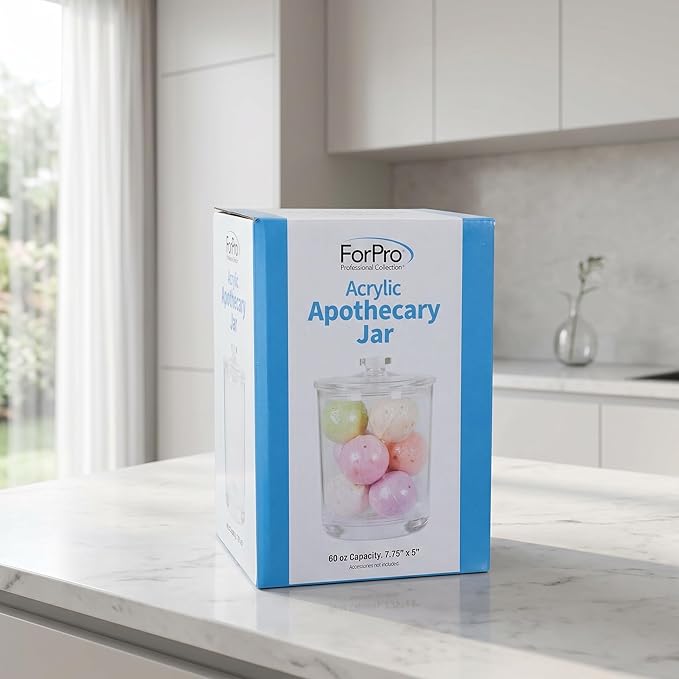 ForPro Clear Acrylic Apothecary Jar - Image 2