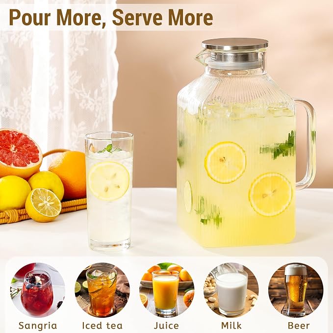 1 Gallon thickened Square Glass Pitcher - Image 2