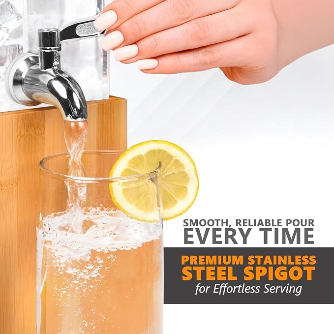 ACRYLIC Drink Dispenser- 1.25 GALLON Beverage Dispenser - Image 3