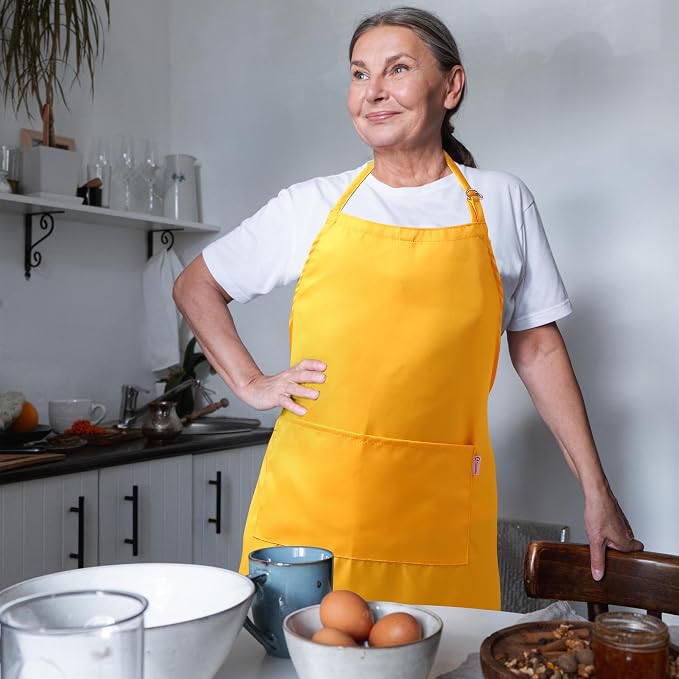 Orange Yellow Apron for Women - Image 2