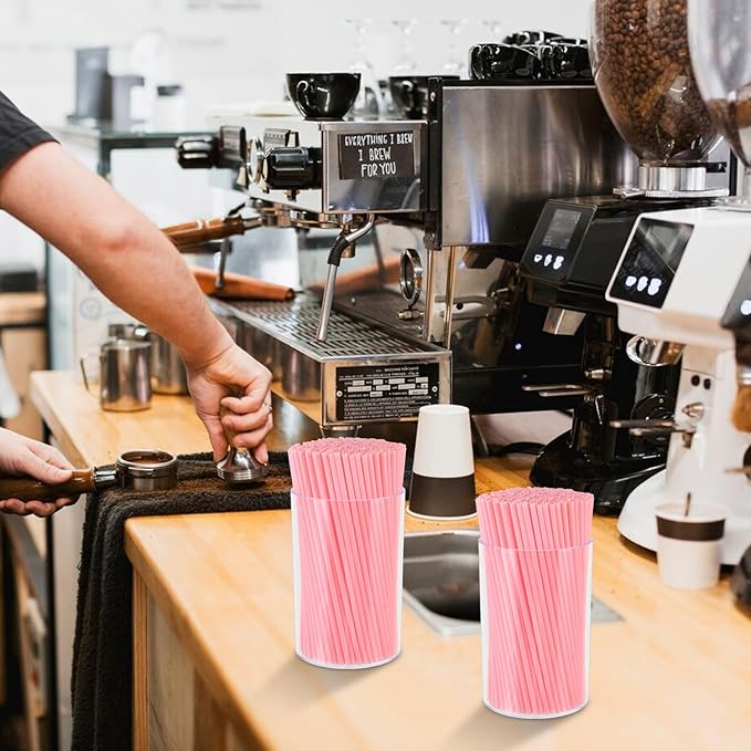 500 Pcs Pink Coffee Stir Sticks Set Coffee Stirrers Holder Acrylic Stir Stick - Image 5