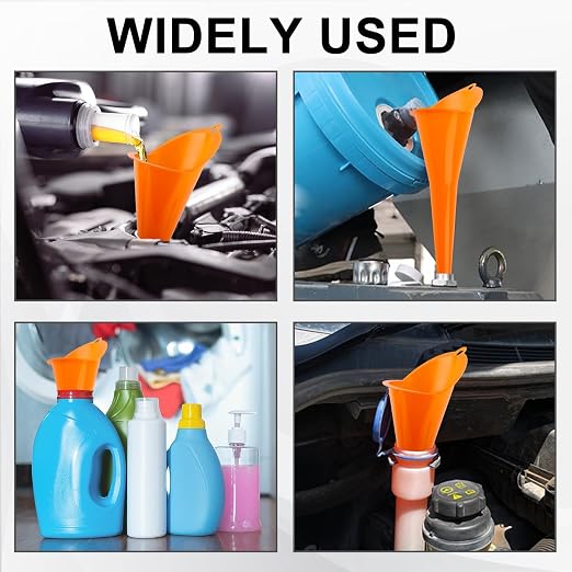 Long-Neck Oil Funnel for Automotive – Multi-Function Plastic Funnel for Oil - Image 7