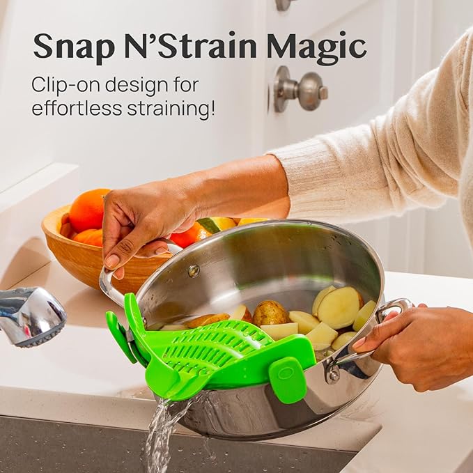 Kitchen Gizmo Snap N' Strain Clip On Strainer - Image 2