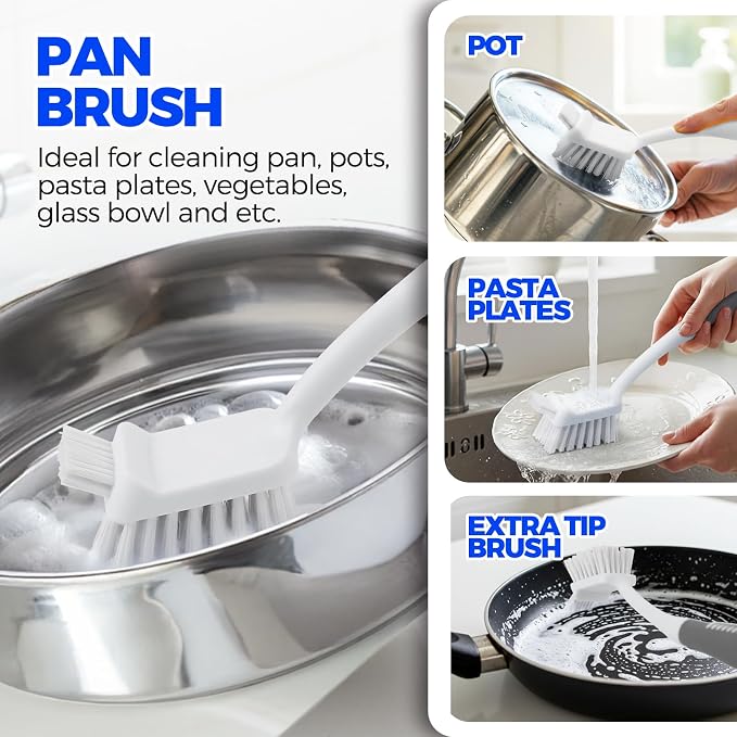 Holikme 6 Pack Dish Brush Set - Image 3