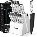 Huusk Knife Block Set with Sharpener by HuuskKnife