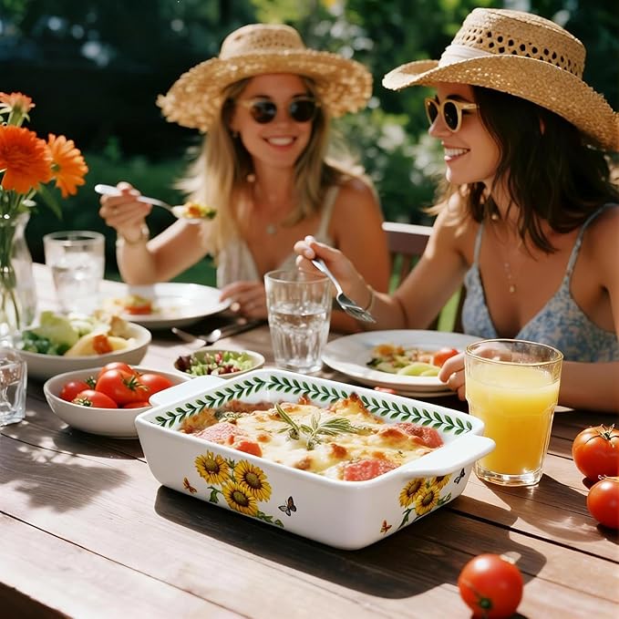 ACMLIFE Ceramic Casserole Dish Set, Ceramic Baking Dish - Image 8
