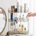 Aveniee Corner Bathroom Organizer, 3 Tier Makeup Shelf Grey