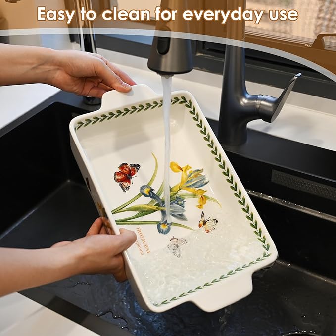 ACMLIFE Ceramic Casserole Dish Set, Ceramic Baking Dish - Image 8