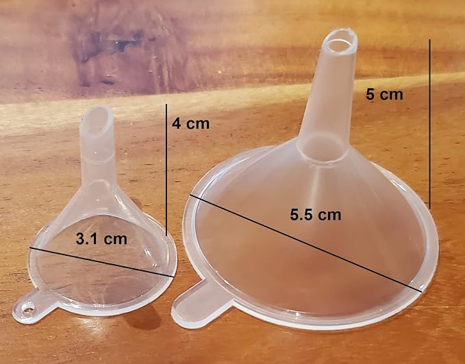 Funnels Variety Set of 5 Mini, Small to Larg Plastic Funnel - Image 4