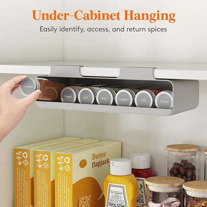 Lifewit Under Cabinet Spice Rack Organizer - Image 3
