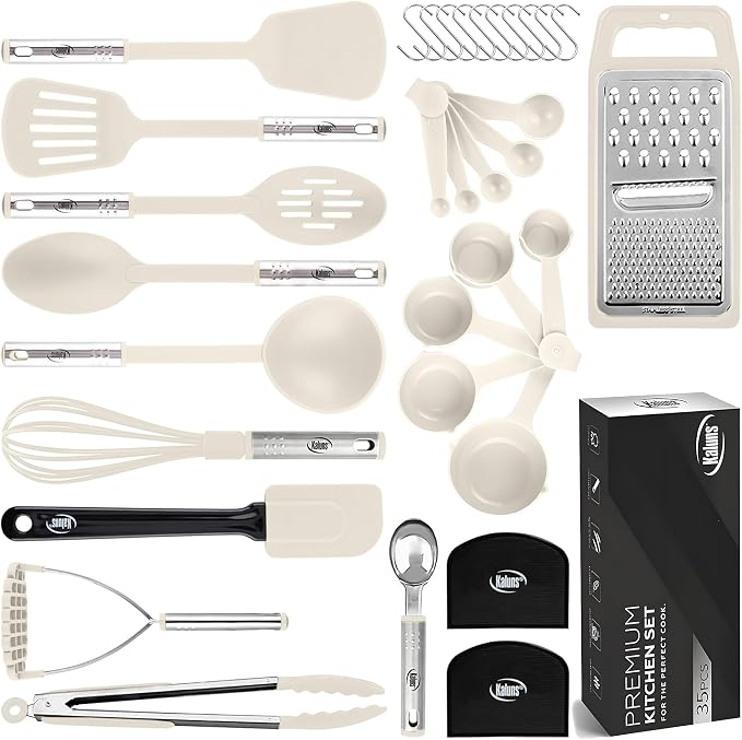 Kitchen Utensils Set 35 PCS Cooking Utensils Set, Nonstick and Heat Resistant by Kaluns%C2%AE