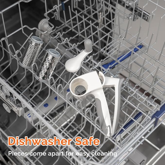UHIYEE Patented Rotary Parmesan Cheese Grater, Hand Crank Cheese Shredder - Image 8