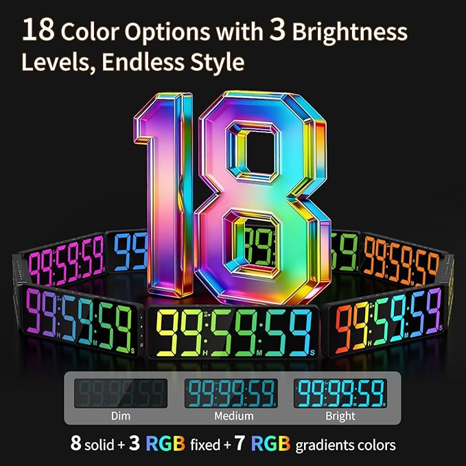 VOCOO 15.7" Large Digital Wall Timer - Image 3