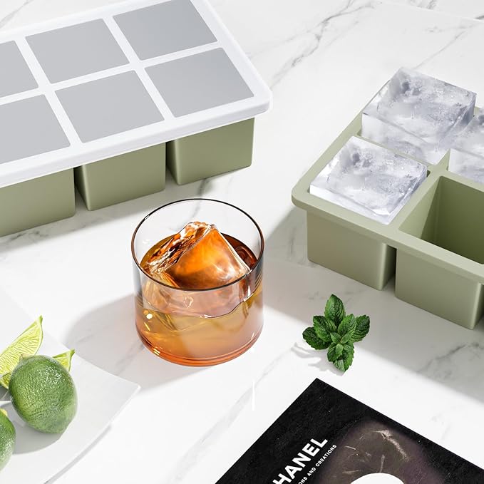 Large Ice Cube Tray for Whiskey: FDDBI Silicone Ice Cube Trays - Image 6
