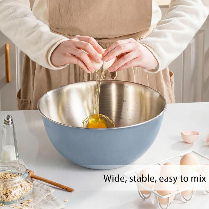304 Stainless Steel Kitchen Colander Set, 3.5QT Colander - Image 8