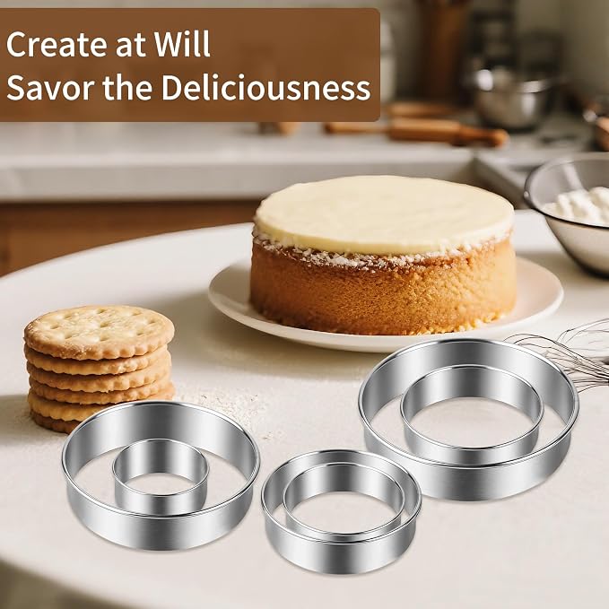 9Pcs Round Cookie Cutter Set - Image 5