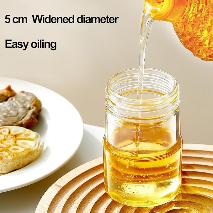 Glass Oil Dispenser with Heat Resistant Brush, Oil Dispenser Bottle with - Image 5