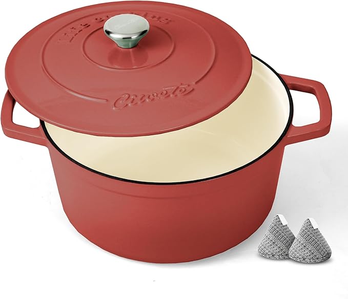 Ciwete Enameled Cast Iron Dutch Oven – 6 Quart Pot by Ciwete