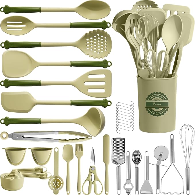 Kikcoin 43Pcs Kitchen Utensils Set by Kikcoin