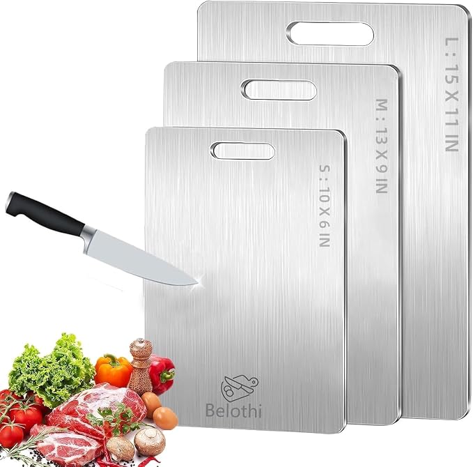 304 Stainless Steel Cutting Board, Non Toxic Cutting Boards by BelothiWandMassagerOfficial