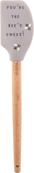 Karma, Silicone Spatula with Wood Handle Heat Resistant, cooking and Mixing by KarmaGifts