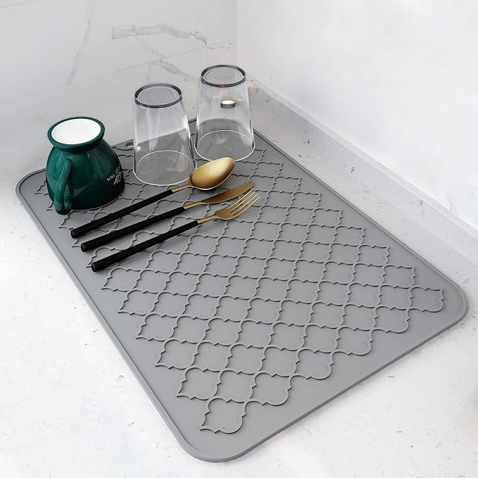 AMOAMI-Dish Drying Mats for Kitchen Counter-Silicone Dish Drying Mat-Kitchen by AMOAMI