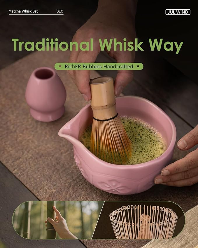 Matcha Whisk Set, Ceramic Matcha Set Includes Bowl - Image 5