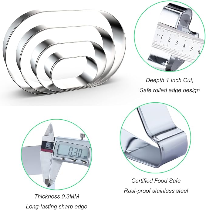 Pill Capsule Long Oval Cookie Cutters - Image 3