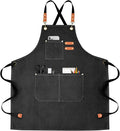 OUNLEN Chef Apron for Men Women Canvas Aprons by OUNLENAPRON