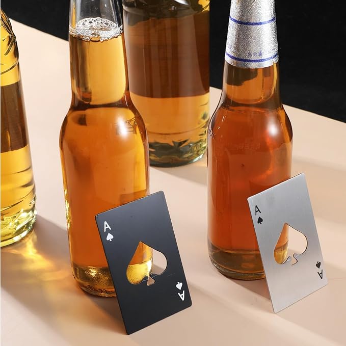 60Pcs Ace of Spades Bottle Openers, Poker Card Bottle Openers Portable - Image 5