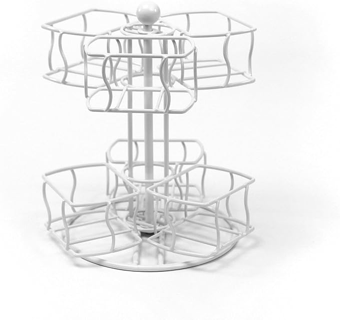 Nifty Tea Bag Spinning Carousel – 6 Compartments, Spins 360-Degrees, Lazy Susan - Image 5