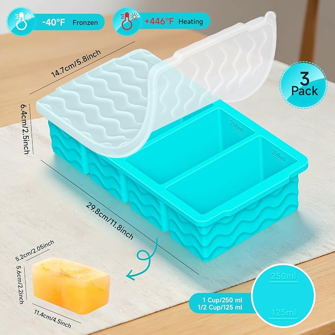 3-Pack Silicone Freezer Trays - Image 6