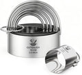6 Pcs Large Cookie Cutters, Round Biscuit Cutter Set by Unknown