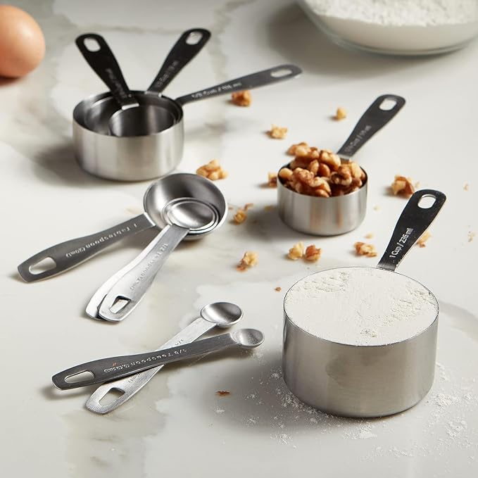 husMait Stainless Steel Measuring Cups & Spoons - Image 9