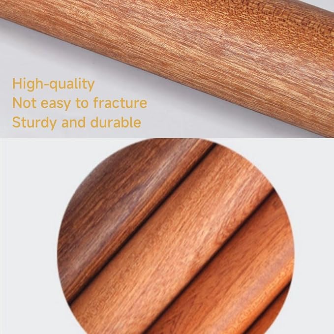 French Rolling Pin, 15.75 Inches Wooden Rolling Pin - Image 3