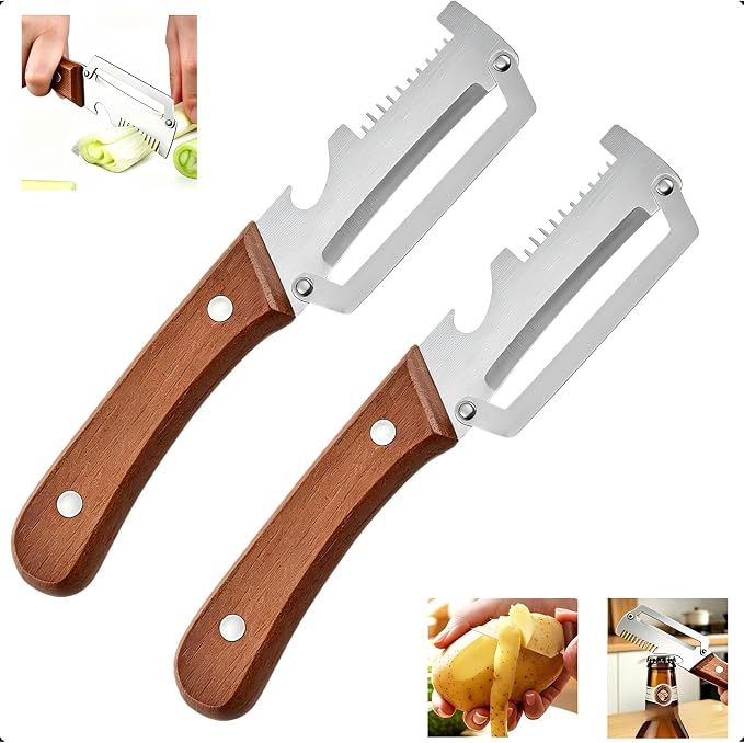 2-Pack Multifunctional Vegetable Peeler, 3 in 1 Kitchen Peeler by Unknown