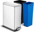 Home Zone Living 13 Gallon Dual Compartment Step Trash Can by HomeZoneLiving
