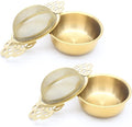 Bonsicoky 2 Pack Tea Strainer Bowl, Stainless Steel Loose Leaf Tea Filter by Bonsicoky