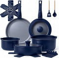 Ammeloo 18-Piece Ceramic Pots and Pans Set Non Stick, Non Toxic Cookware Set by Unknown