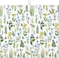 Blue Yellow Wildflower Dish Drying Mats by Unknown