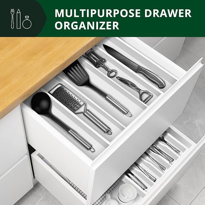 ROYAL CRAFT WOOD Luxury Bamboo Kitchen Drawer Organizer - Image 6