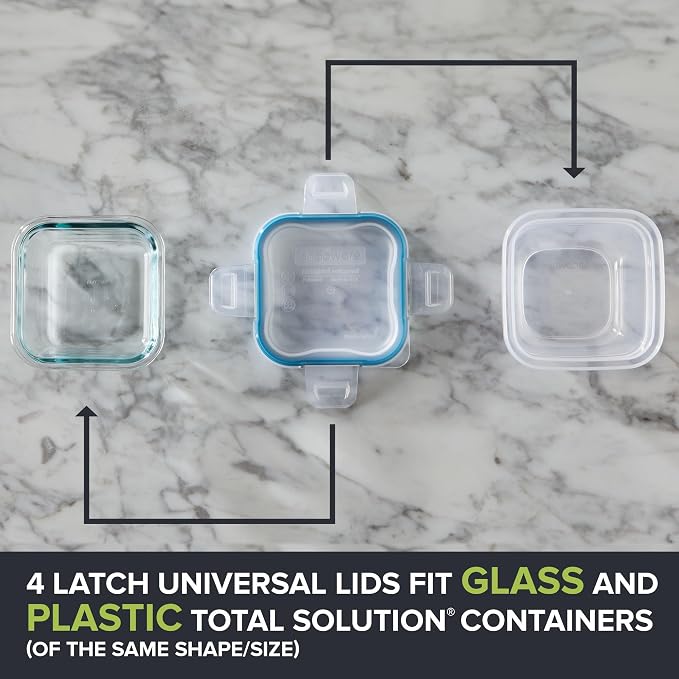 Snapware Plastic Total Solution Large Food Storage Containers Set, Meal Prep - Image 4