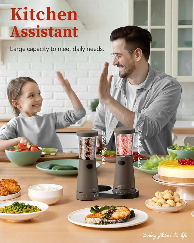 Electric Salt and Pepper Grinder Set - Image 8