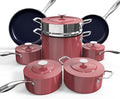 Nuwave Lux 13pc Forged Lightweight Cookware Set PFAS Free, Healthy G10 Duralon by NuWave